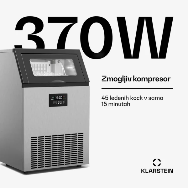 Klarstein Glacial Industrijski ledomat (45 kock ledu v 8/18-minutnem ciklu) - Image 5