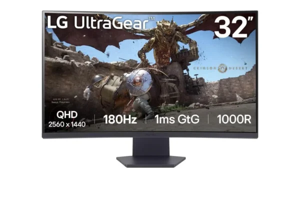 LG 32GS60QC monitor, ukrivljen, 2K, 180 Hz, VA (32GS60QC-B.AEUQ)