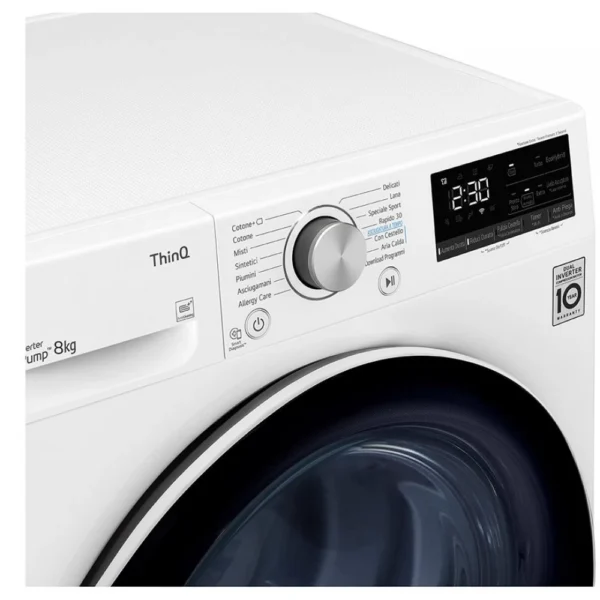 LG RH80V3AV6N sušilni stroj, Eco Hybrid™ DUAL inverter s toplotno črpalko, A++ - Image 3