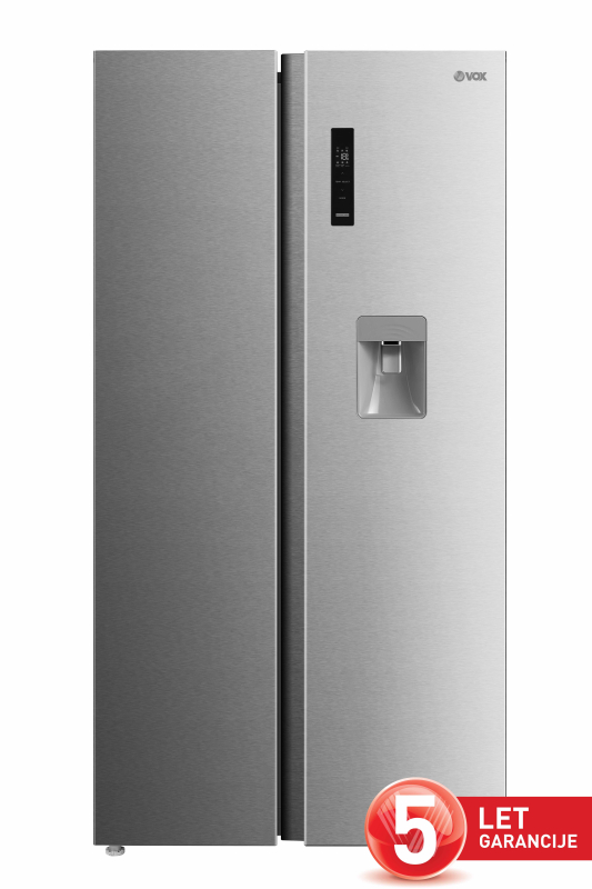 VOX ameriški hladilnik SBS 6895X E [E, H: 347L, Z: 206L, NO-FROST, WaterD]