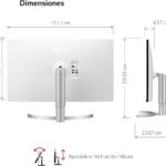 LG 32UN650K-W monitor, 81,2 cm, 4K UHD, IPS, siv (32UN650K-W.AEU) - Image 4