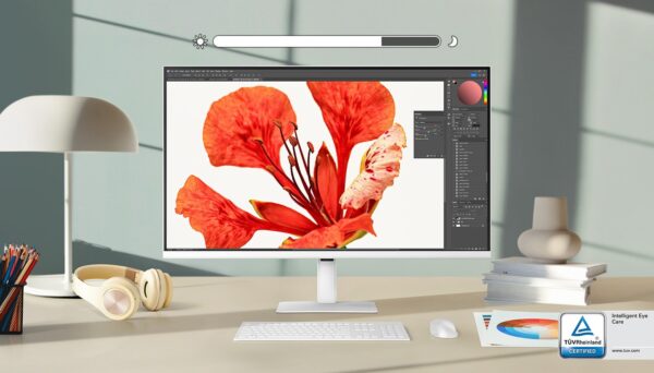 Samsung S32D701EAU monitor, 81,30cm (32), 4K UHD, bel (LS32D701EAUXEN) - Image 5