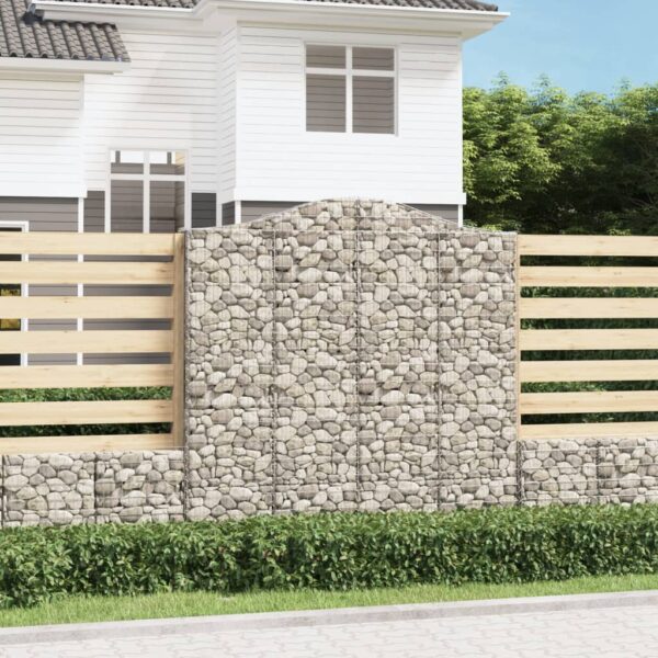 Obokane gabion košare 15kosov 200x30x200/220cm pocinkano železo