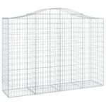 Obokane gabion košare 30 kos 200x50x140/160 cm pocinkano železo - Image 3