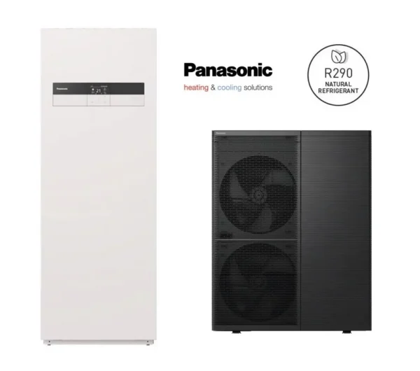 Panasonic T-CAP Aquarea WH-WXG12ME8+WH-ADC0316M9E82 12 kW toplotna črpalka (R290 propan, hidrosplit, zrak-voda, 3F fazna, 185l bojler)