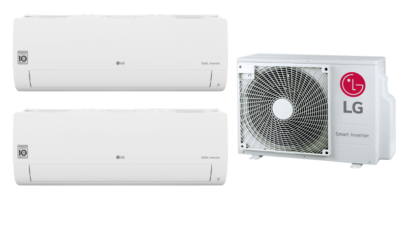 LG split klima na, 2,5 +3,5 kW z MONTAŽO [MU2R15.U13 + S09EC.NSJS + S12EC.NSJS]