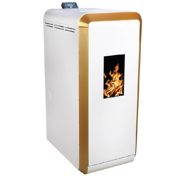 TERMA Vesta Beli 15 kW Kamin na pelete za centralno