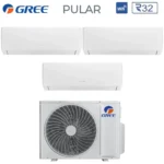 Gree multisplit trojček 3 x notranja Gree GWH09AGAXB-K6DNA1B 2,5kW Pular Eko / 1 x zunanja Gree GWHD(24)NK6OO 7,1kW multi - Image 5