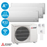 Mitsubishi Multisplit trojček 3 x Mitsubishi MSZ-BT35VGK-E3 3,5kW notranja / 1 x Mitsubishi MXZ-3F68VF4-E1 6,8kW zunanja - Image 8