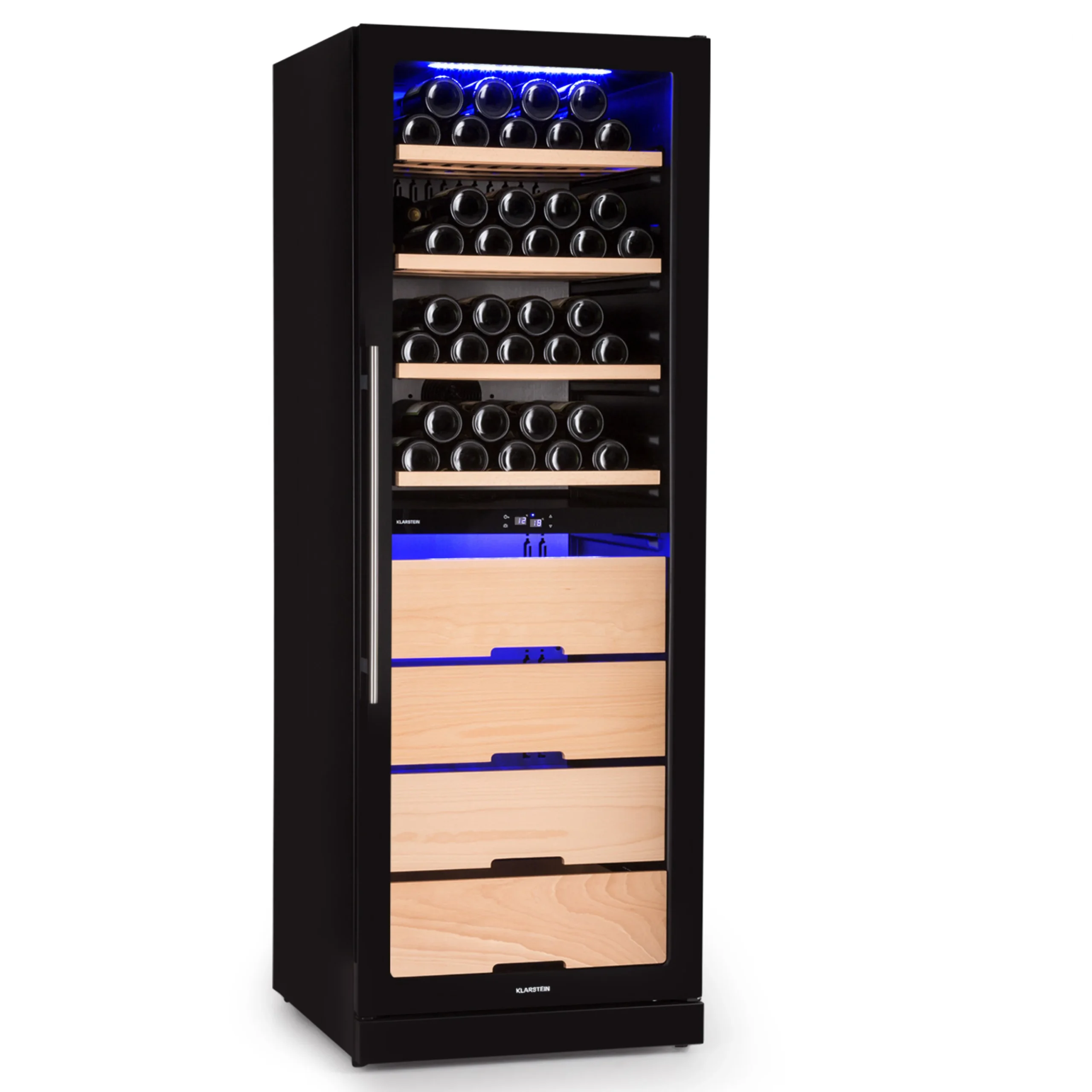 Klarstein Barossa 123 Duo vinska omara (za 123 steklenic)