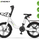 MS ENERGY PULSEURBAN c20 električno kolo, cestno / mestno, 20 x 2.125″, 250W motor, 36V 9.6Ah 345Wh baterija, do 70km, mehanske disk zavore, vzmetne vilice, LED zaslon, belo