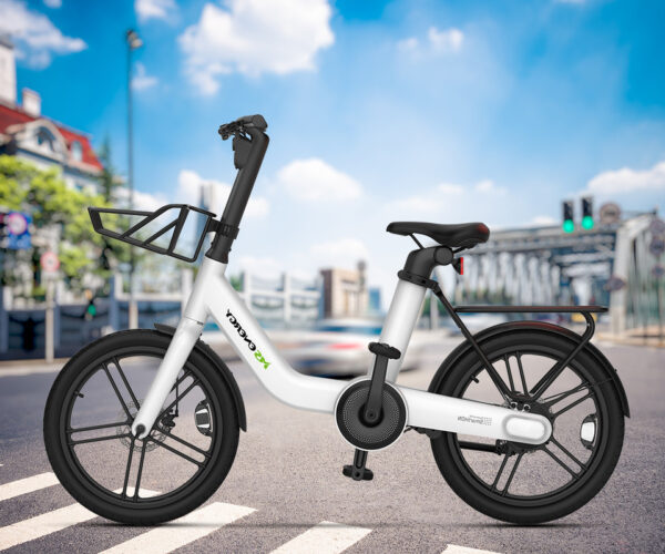 MS ENERGY PULSEURBAN c20 električno kolo, cestno / mestno, 20 x 2.125″, 250W motor, 36V 9.6Ah 345Wh baterija, do 70km, mehanske disk zavore, vzmetne vilice, LED zaslon, belo - Image 2