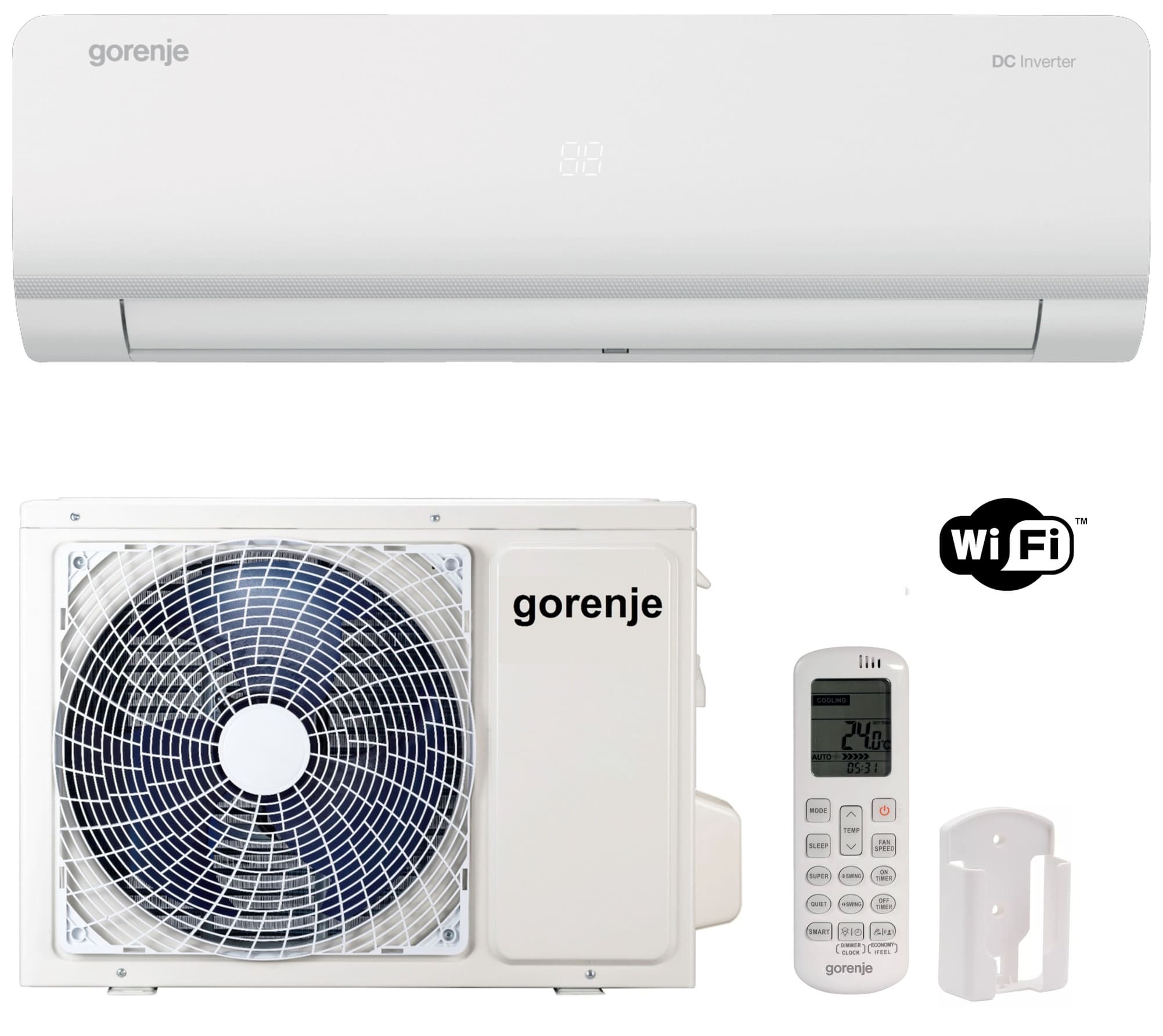 Gorenje REA53IN KC 5kW WiFi klimatska naprava (DC inverter, hitro hlajenje, ActiveCarbon filter) z montažo