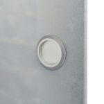 Drsna vrata steklo in aluminij 178 cm srebrna - Image 3
