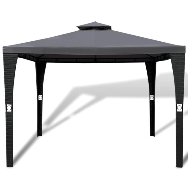 Paviljon s streho 3x3 m temno siv - Image 2