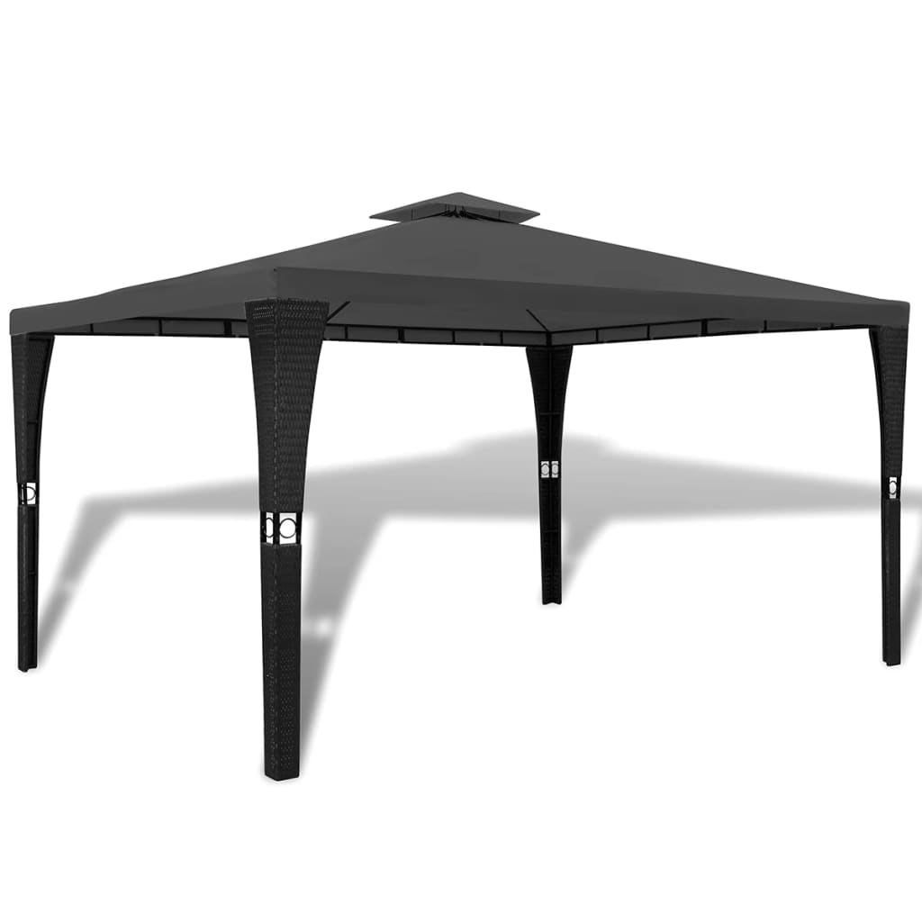 Paviljon s streho 3×4 m temno siv