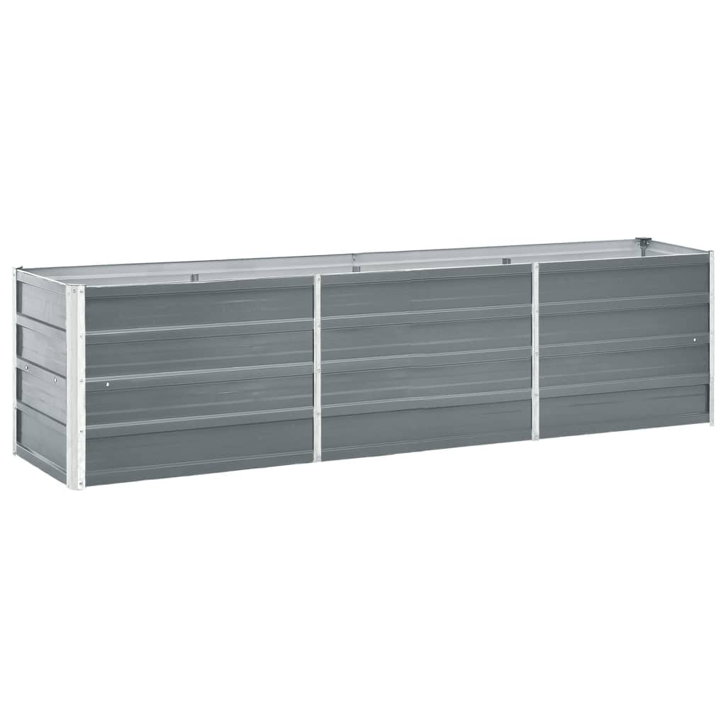 Visoka greda pocinkano jeklo 240x40x45 cm siva