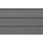 WPC ograjni paneli 5 kvadratnih 872x187 cm sive barve - Image 3