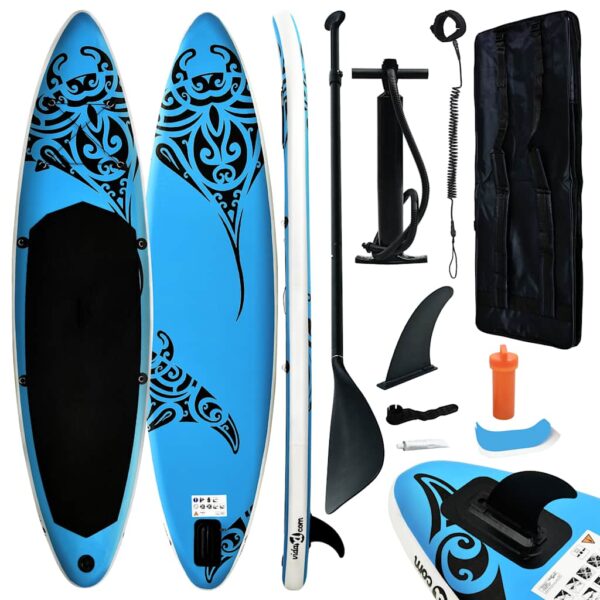 Napihljiva SUP deska komplet 305x76x15 cm modra