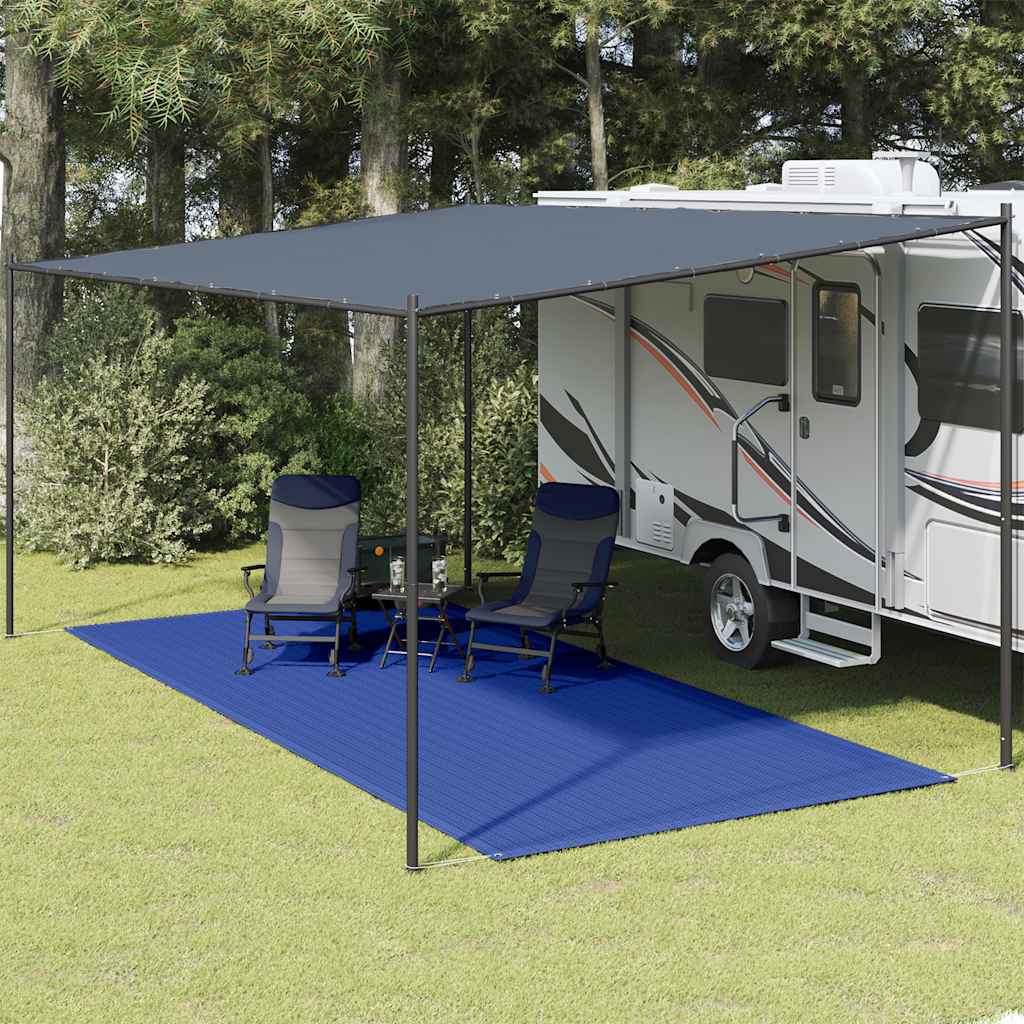 Preproga za šotor 250×600 cm modra HDPE