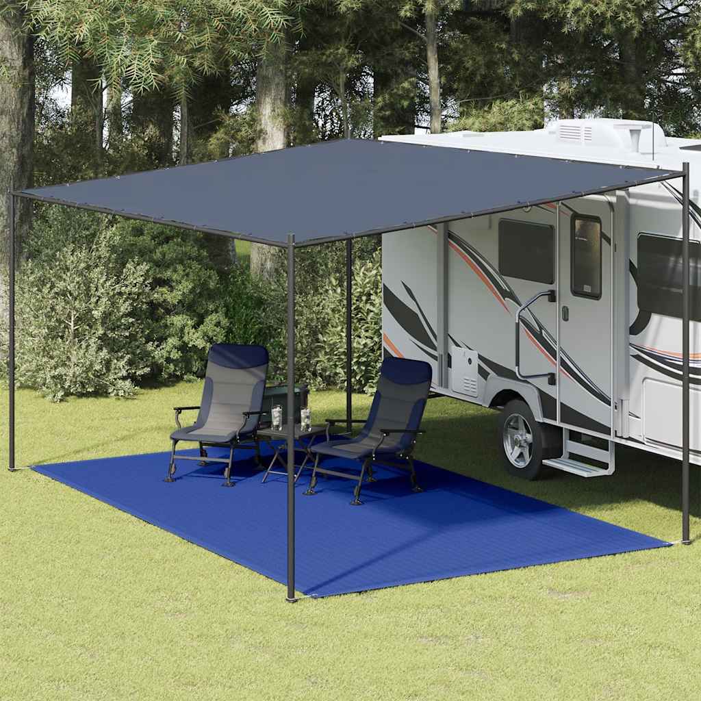 Preproga za šotor 300×500 cm modra HDPE