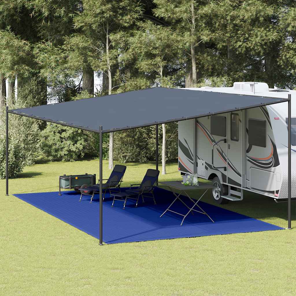 Preproga za šotor 400×600 cm modra HDPE