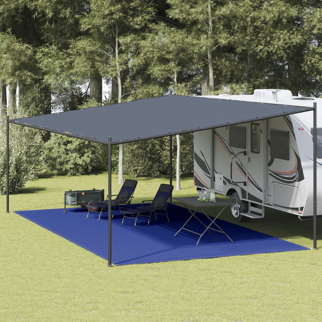 Preproga za šotor 400×700 cm modra HDPE