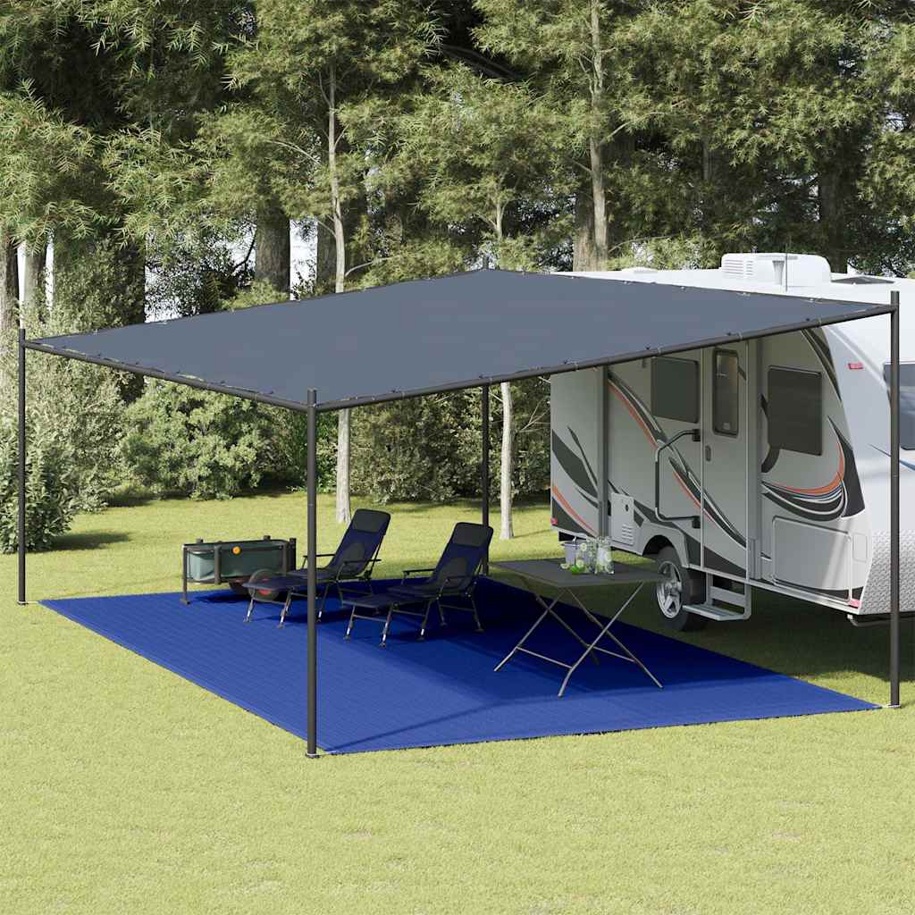 Preproga za šotor 400×800 cm modra HDPE