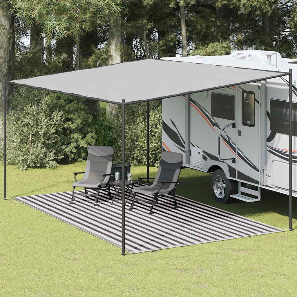 Preproga za šotor 300×500 cm antracitna in bela