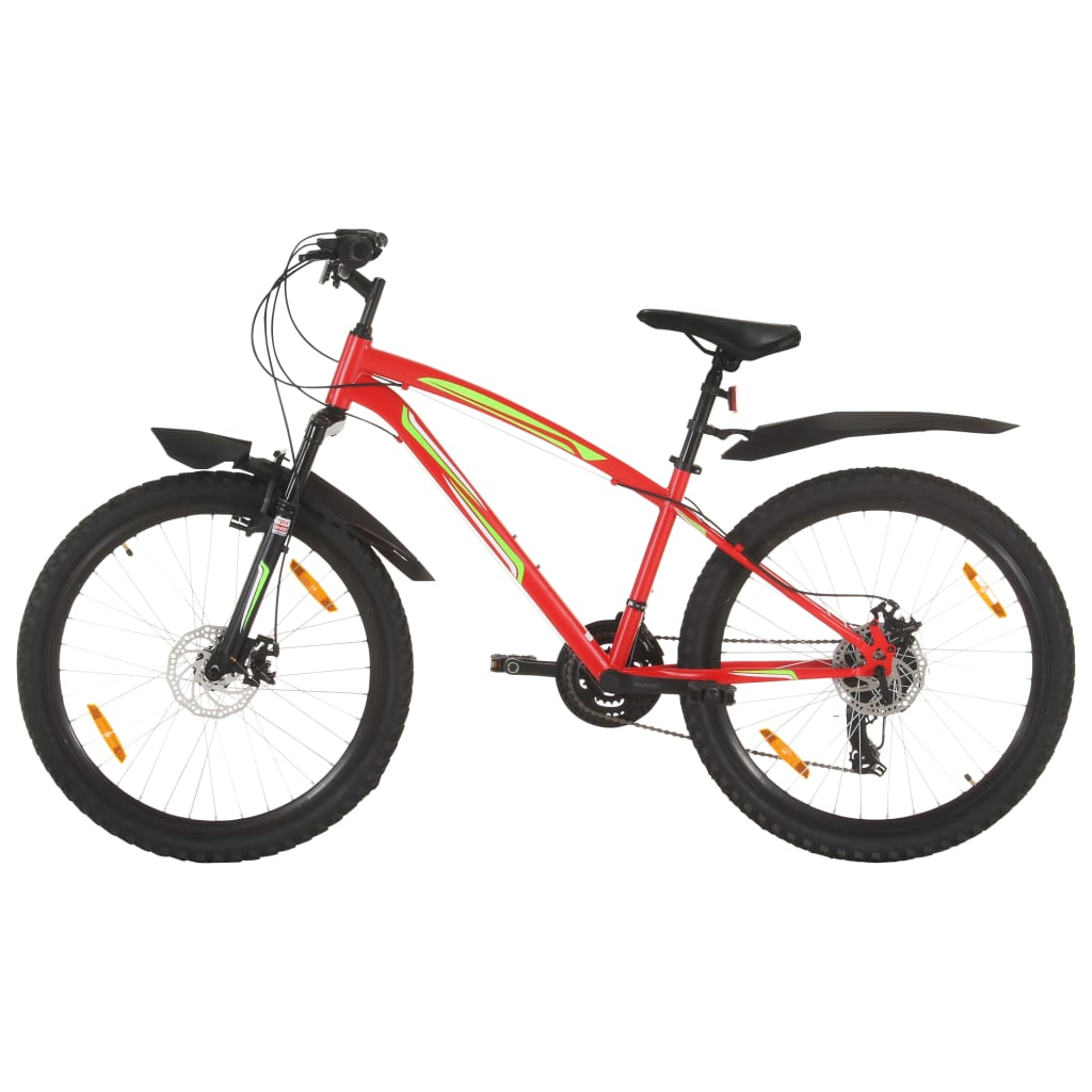 Gorsko kolo z 21 prestavami 26″ kolo 36 cm rdeče