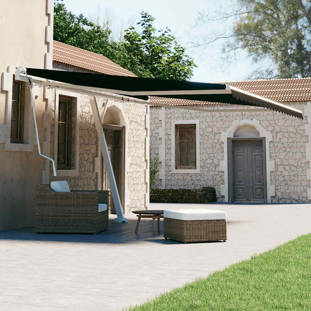 Prostostoječa avtomatska tenda 400×300 cm antracitna