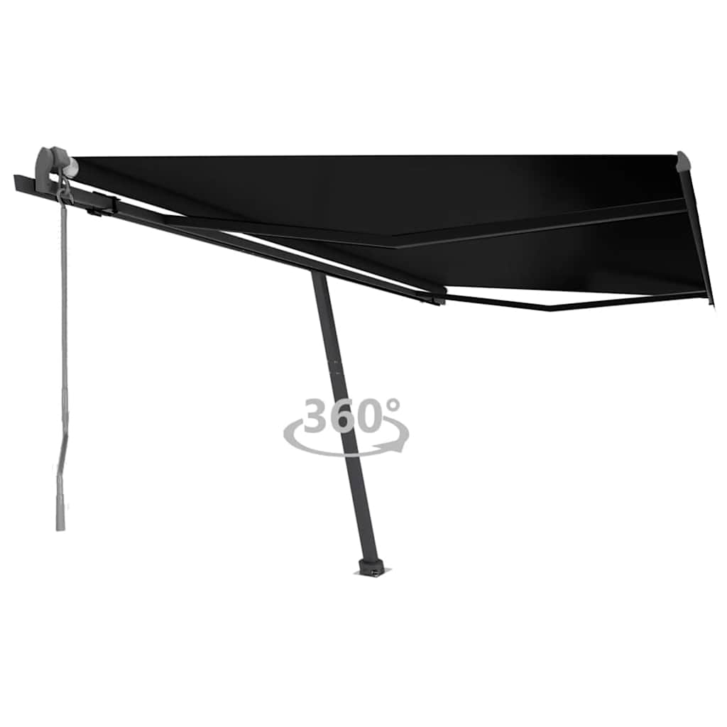 Prostostoječa avtomatska tenda 450×300 cm antracitna