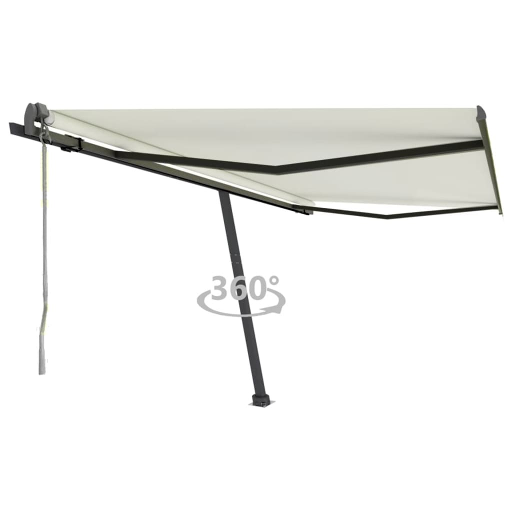 Prostostoječa avtomatska tenda 400×350 cm krem