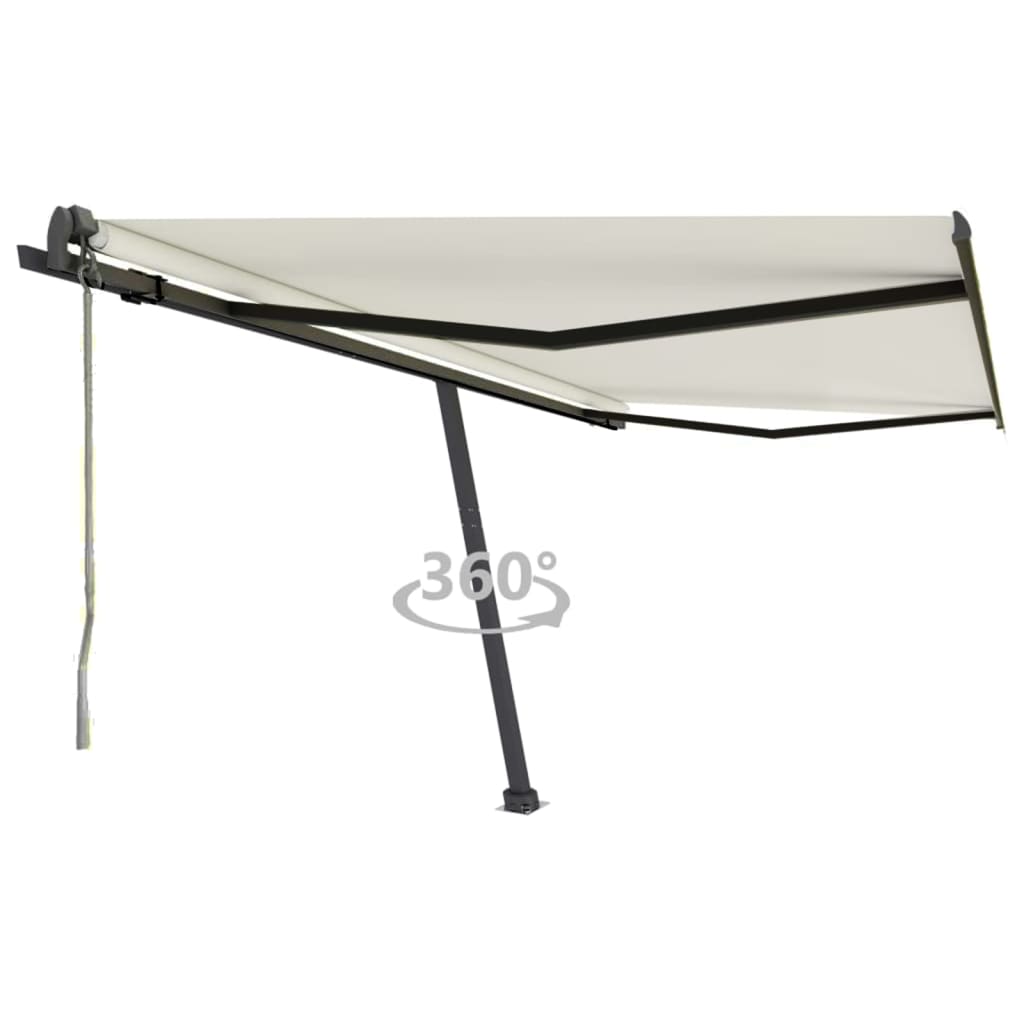 Prostostoječa avtomatska tenda 450×350 cm krem