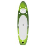 Napihljiva SUP deska zelene barve 300x76x10 cm - Image 3