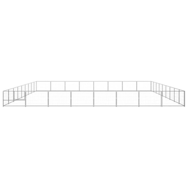 Pasji boks srebrn 72 m² jeklo - Image 3
