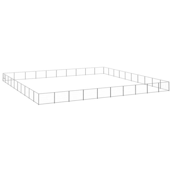 Pasji boks srebrn 100 m² jeklo