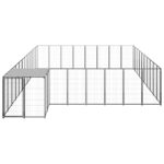 Pasji boks črn 25,41 m² jeklo - Image 2