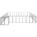 Pasji boks črn 31,46 m² jeklo - Image 2