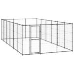 Zunanji pasji boks jeklo 21,78 m²
