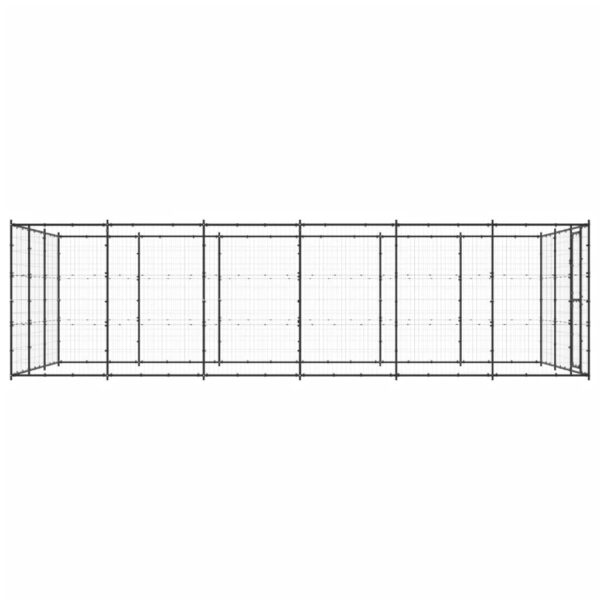 Zunanji pasji boks jeklo 21,78 m² - Image 3