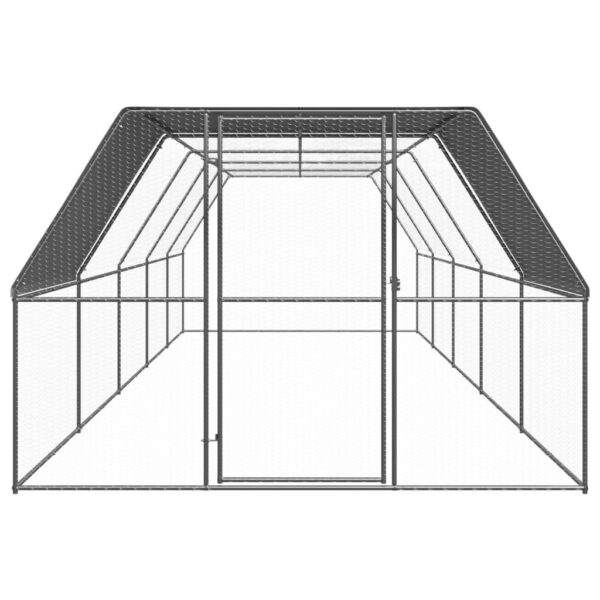 Zunanji kokošnjak 3x10x2 m pocinkano jeklo - Image 2