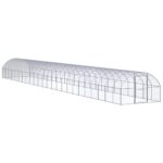 Zunanji kokošnjak 3x24x2 m pocinkano jeklo