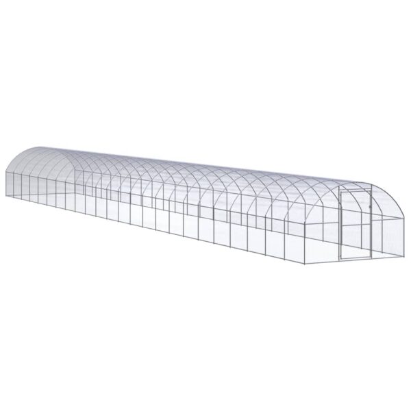 Zunanji kokošnjak 3x24x2 m pocinkano jeklo