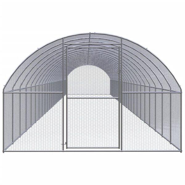 Zunanji kokošnjak 3x24x2 m pocinkano jeklo - Image 2