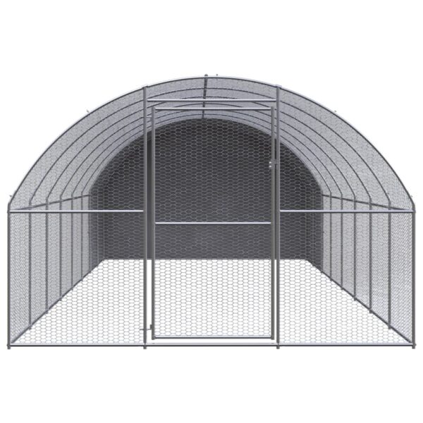 Zunanji kokošnjak 3x8x2 m pocinkano jeklo - Image 2