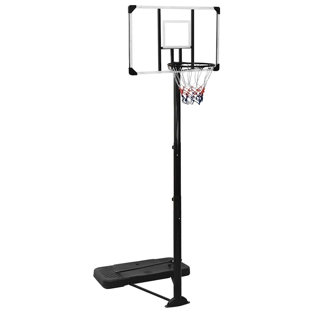 Košarkaško stojalo prozorno 256-361 cm polikarbonat