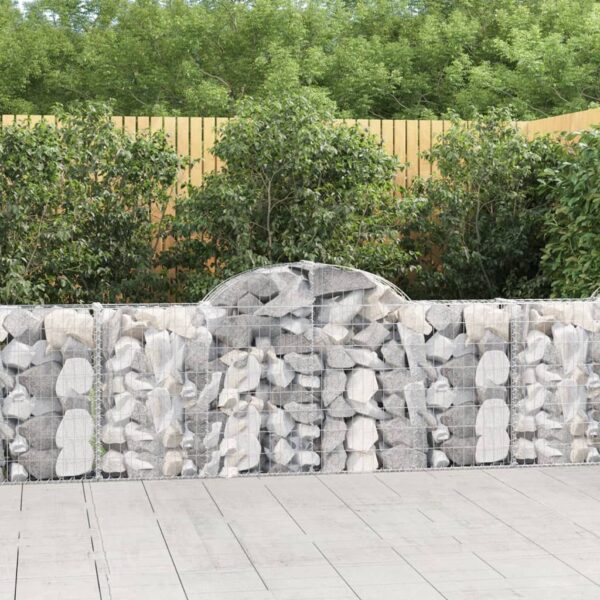 Obokane gabion košare 15 kosov 200x30x80/100 cm cinkano železo