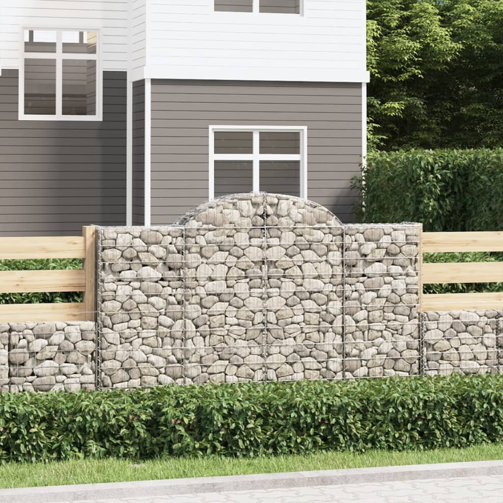 Obokana gabion košara 50 kosov 200x30x120/140cm cinkano železo