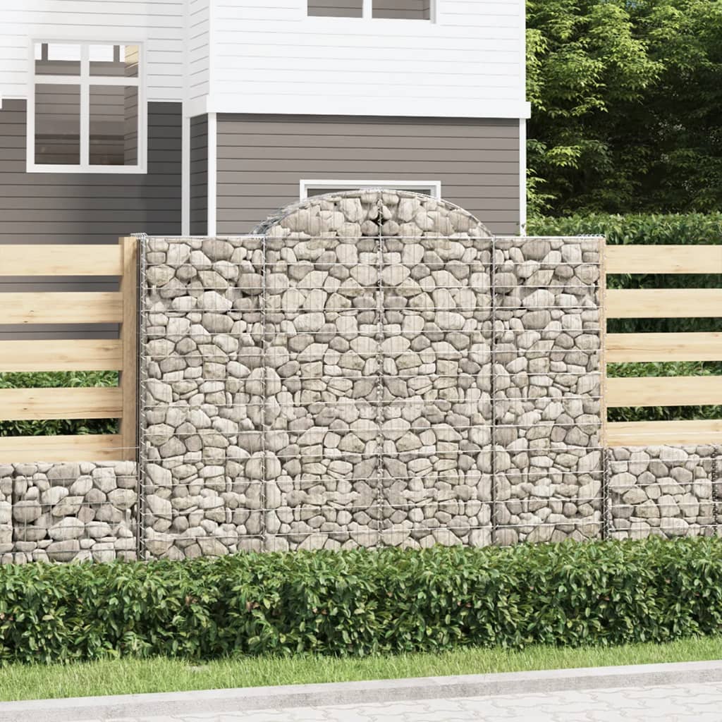 Obokane gabion košare 25kosa 200x50x160/180 cm pocinkano železo
